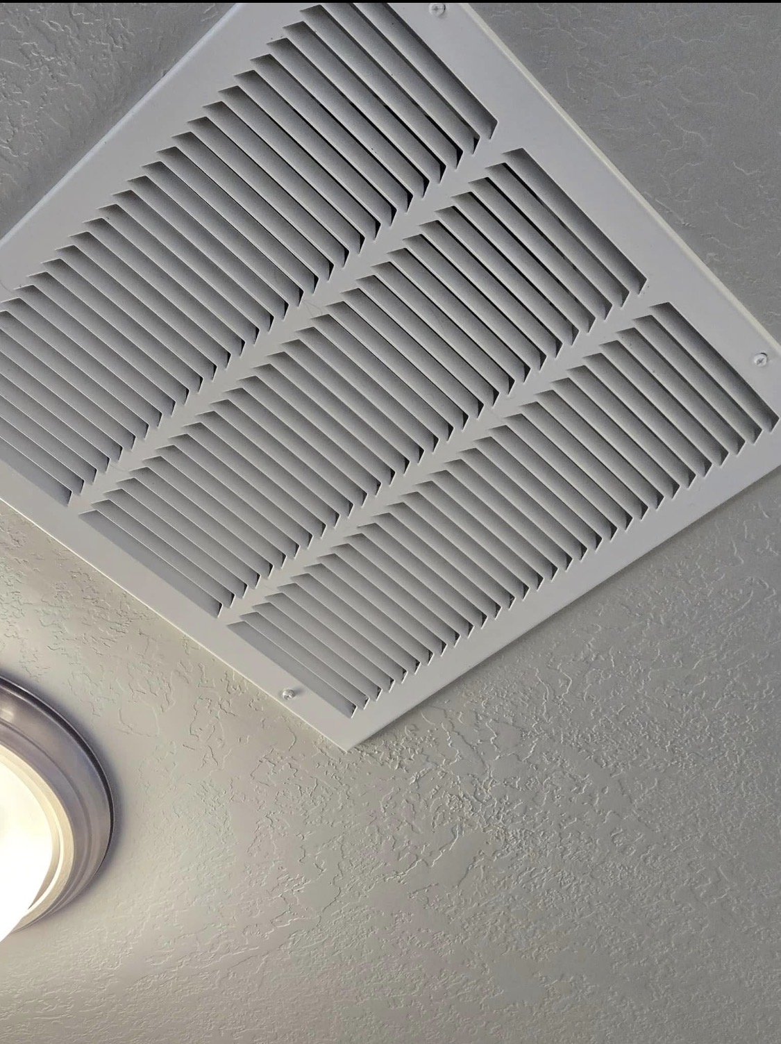 After cleaning ceiling vent