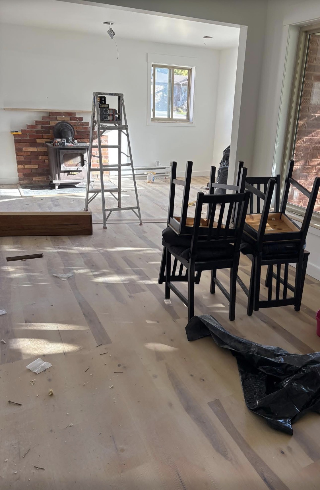 Before construction cleanup