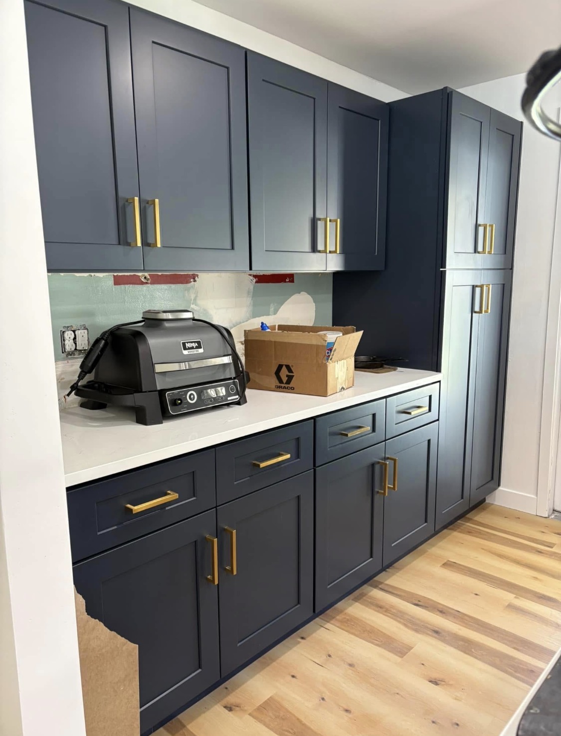 Kitchen cabinet job photo