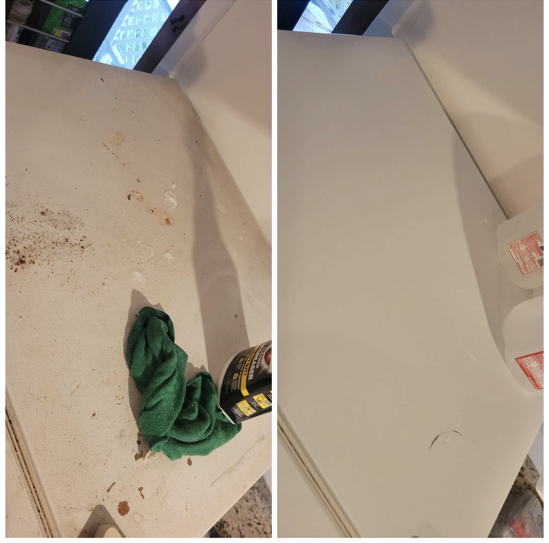 Countertop before cleaning